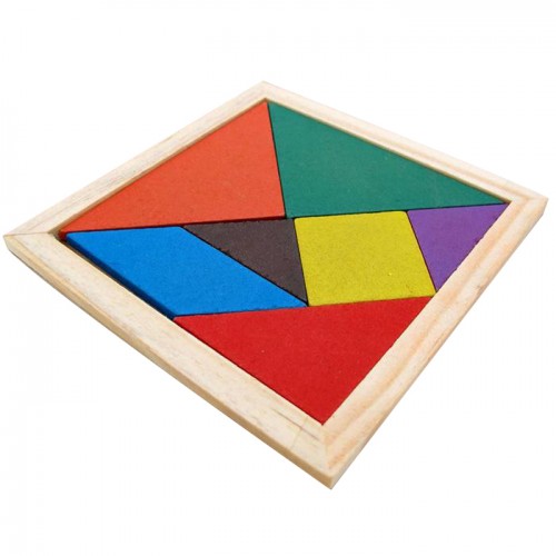 NEW - Tangram Wooden Jigsaw Puzzle Educational Toys For